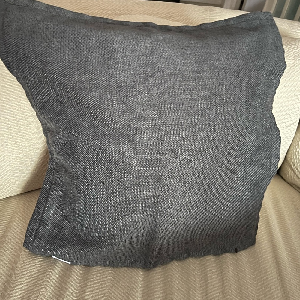 Elegant Charcoal Textured Throw Pillow case (NO INSERT) 20x20